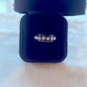 Pearl Silpada ring in silver.